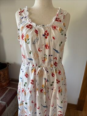 C&C California Sleeveless Maxi Dress Coastal Beach print